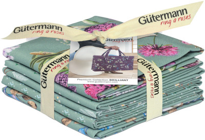 Gütermann Coupons de tissus - collection 2, lot de 5