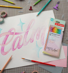 STABILO Crayon de couleur aquacolor PASTELlove, étui de 12 STABILO Crayon de couleur aquacolor PASTELlove, étui de 12