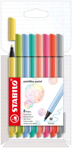 STABILO Stylo-feutre pointMax, étui carton de 4, pastel