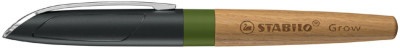 STABILO Stylo plume Grow, vert mousse / chêne