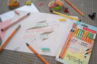 STABILO Set de feutres Pen 68 & point 88 Pastellove, étui