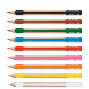 Pelikan Crayon de couleur triangulaire griffix, étui de 9