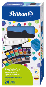 Pelikan Boîte de peinture ProColor 735, 24 couleurs