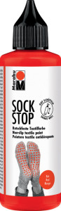 Marabu Peinture pour textile Sock Stop, 90 ml, rouge