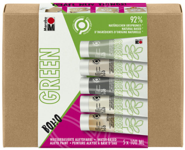 Marabu Green Peinture alkyde à base d'eau, set Boho