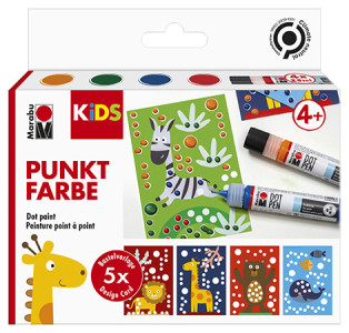 Marabu KiDS Set de peinture point à point Dot Pen 