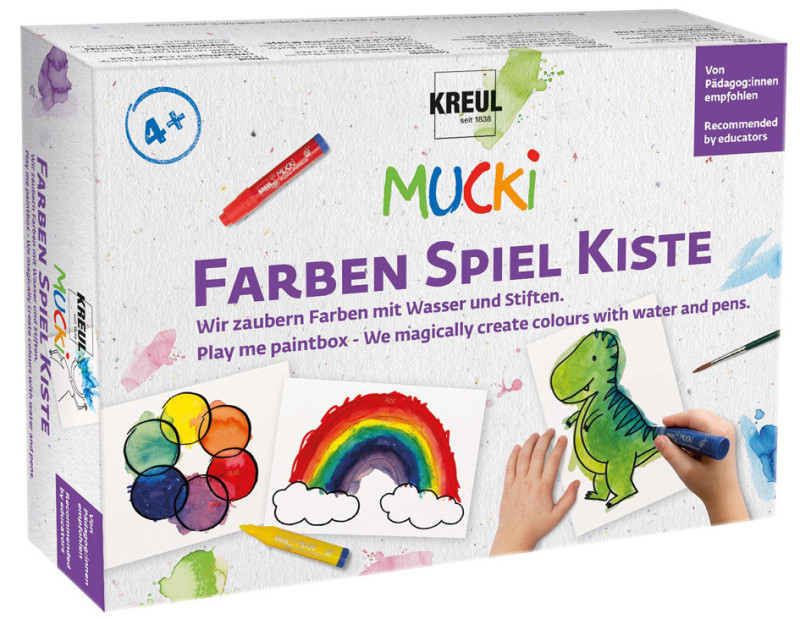 KREUL Feutre aquarelle MUCKI, set mallette de jeu peinture