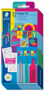 STAEDTLER Kit d'écriture HAPPY, 12 pièces