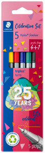 STAEDTLER Fineliner triplus, set anniversaire 4 + 1