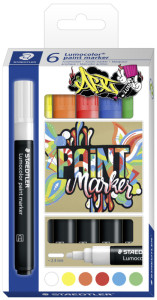 STAEDTLER Marqueur acrylique paint marker Lumocolor, étui