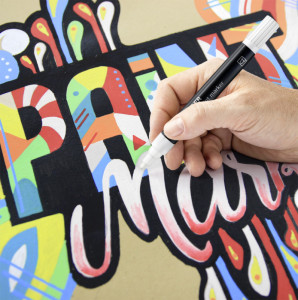 STAEDTLER Marqueur acrylique paint marker Lumocolor, noir