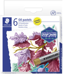 STAEDTLER Pastel à l'huile métallisé, étui carton de 6