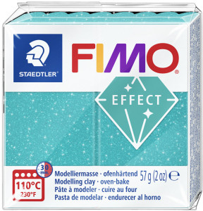 FIMO Pâte à modeler EFFECT GALAXY, vert, 57 g