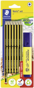 STAEDTLER Kit crayon Noris + gomme + taille-crayon GRATUIT