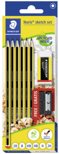 STAEDTLER Kit crayon Noris + gomme + taille-crayon GRATUIT