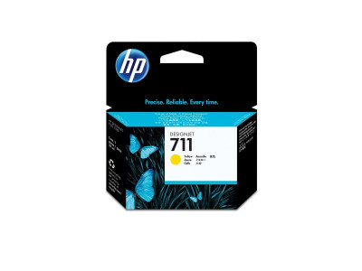 HP : Cartouche encre No 711 JAUNE 29 ML