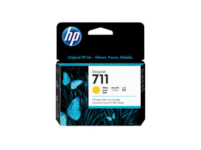 HP : Cartouche encre No 711 JAUNE 29 ML