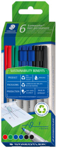 STAEDTLER Marqueur non permanent Lumocolor 316F, étui de 6