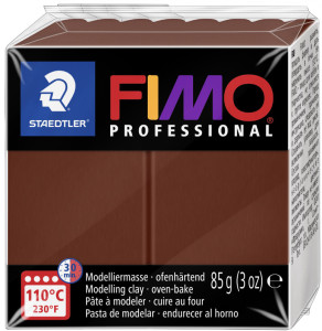 FIMO PROFESSIONAL Pâte à modeler, à cuire au four, noisette