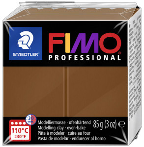 FIMO PROFESSIONAL Pâte à modeler, à cuire au four, noisette