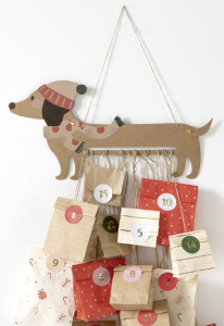 folia Kit pour calendrier de l'Avent SAUSAGE DOG, 54 pièces