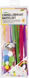 folia Kit d'activités en fil chenille RAINBOW, 212 pièces