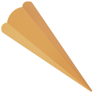 Cône d'écolier hexagonal Folia, hexagonal, 680 mm, bleu clair