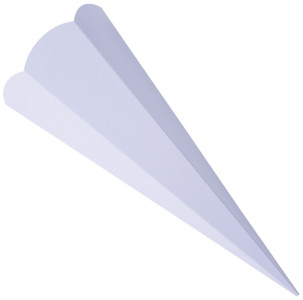 Cône d'écolier hexagonal Folia, hexagonal, 680 mm, bleu clair