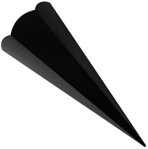 Cônes d'écolier hexagonaux Folia, 680 mm, gris