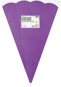 Cônes d'écolier hexagonaux Folia, 680 mm, gris
