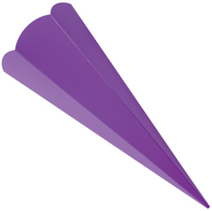 Cônes d'écolier hexagonaux Folia, 680 mm, gris