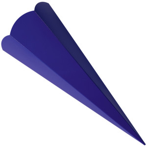 Cônes d'écolier hexagonaux Folia, 680 mm, gris