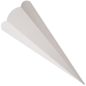 Cônes d'écolier hexagonaux Folia, 680 mm, gris