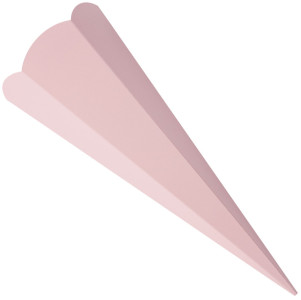 Cônes d'écolier hexagonaux Folia, 680 mm, gris