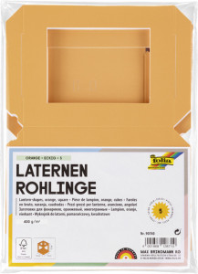 folia Pièces en carton pour mini lanterne, vert