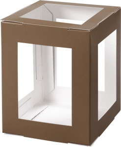 folia Pièces en carton pour mini lanterne, vert