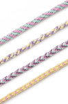 folia Kumihimo Bracelets-Set PASTELL RAINBOW, 16-teilig folia Kumihimo Bracelets-Set PASTELL RAINBOW, 16-teilig