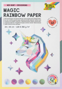 folia Bloc de papier arc-en-ciel MAGIC RAINBOW, 240 x 340 mm