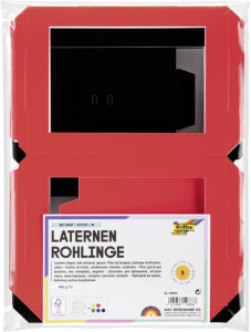 folia Laternen-Zuschnitt, eckig, 135x135x180 mm, sortiert