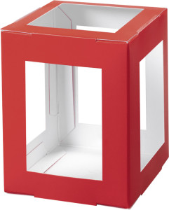 folia Laternen-Zuschnitt, eckig, 135x135x180 mm, sortiert