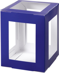 folia Laternen-Zuschnitt, eckig, 135x135x180 mm, sortiert