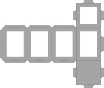 folia Laternen-Zuschnitt, eckig, 135x135x180 mm, sortiert