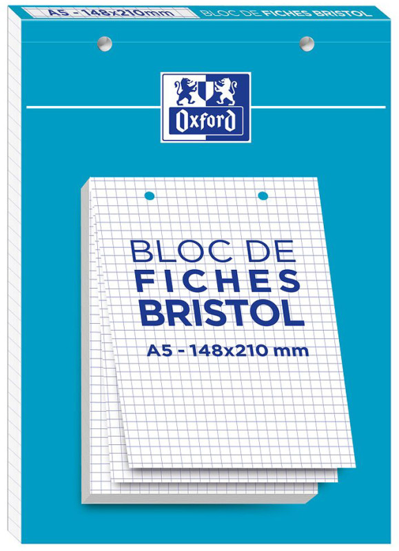 Fiche Bristol A5 Blanc