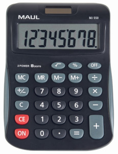 MAUL Calculatrice de bureau MJ 550, 8 chiffres, bleu clair