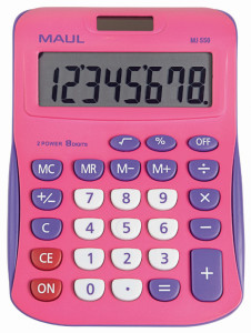 MAUL Calculatrice de bureau MJ 550, 8 chiffres, noir