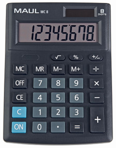 MAUL Calculatrice de bureau MC 8, 8 chiffres, noir