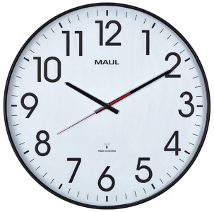 MAUL Horloge murale MAULclimb, diamètre: 470 mm, noir