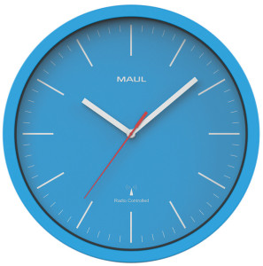 MAUL Horloge murale MAULjumb, diamètre: 305 mm, bleu