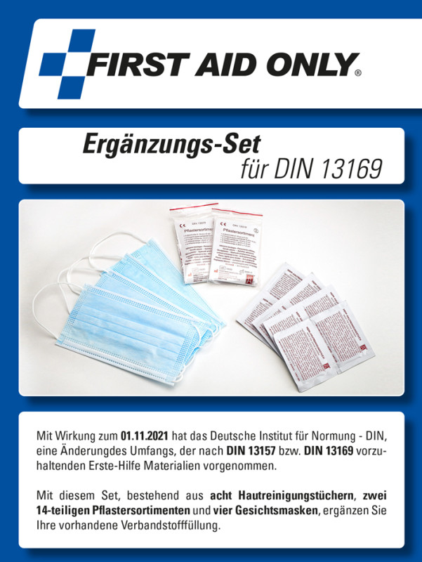 FIRST AID ONLY Ergänzungsset für Normaktualisierung DIN13157