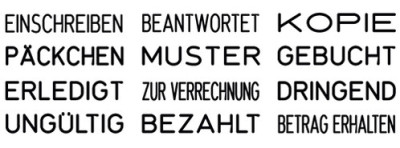 trodat Wortbandstempel Printy 4822, ohne Datum, schwarz
